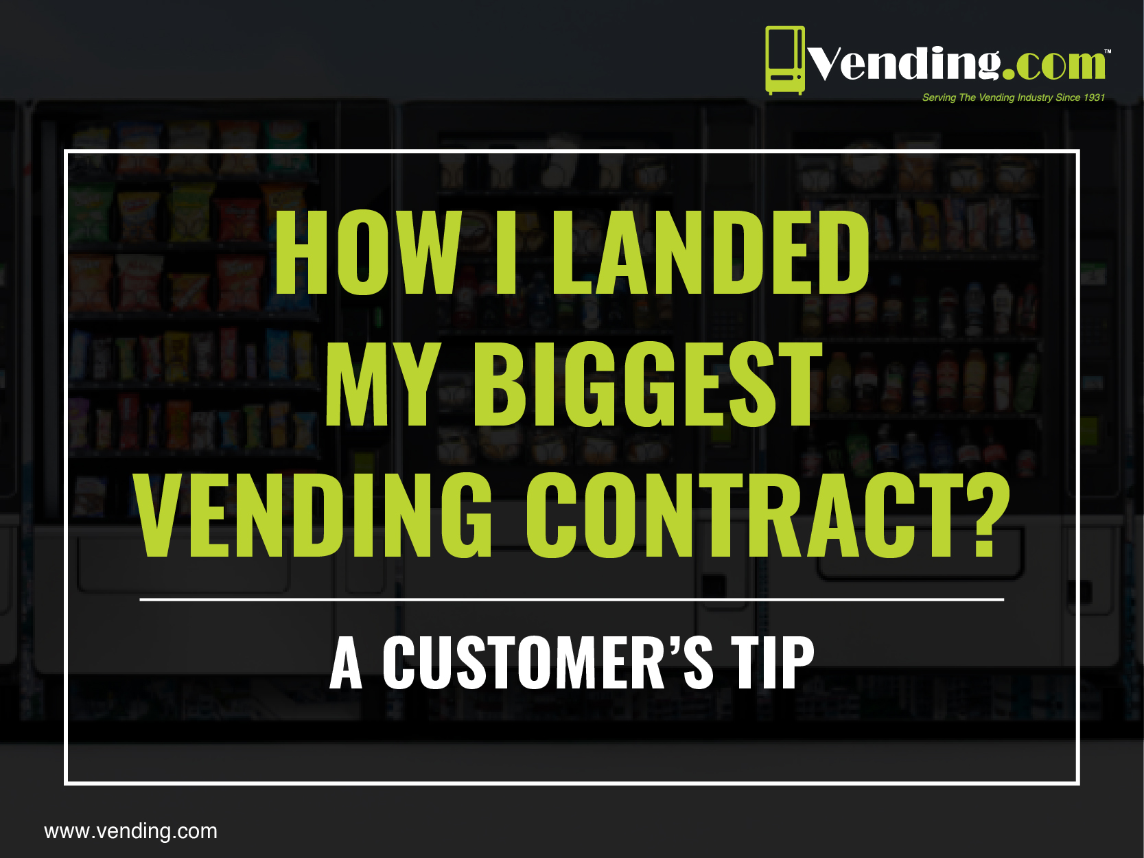 vending machine customer profits blog