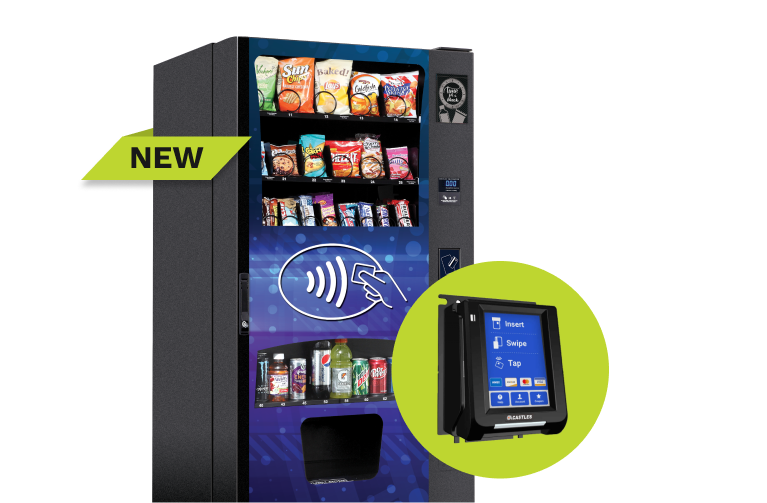Vending machine offers a cashless payment system