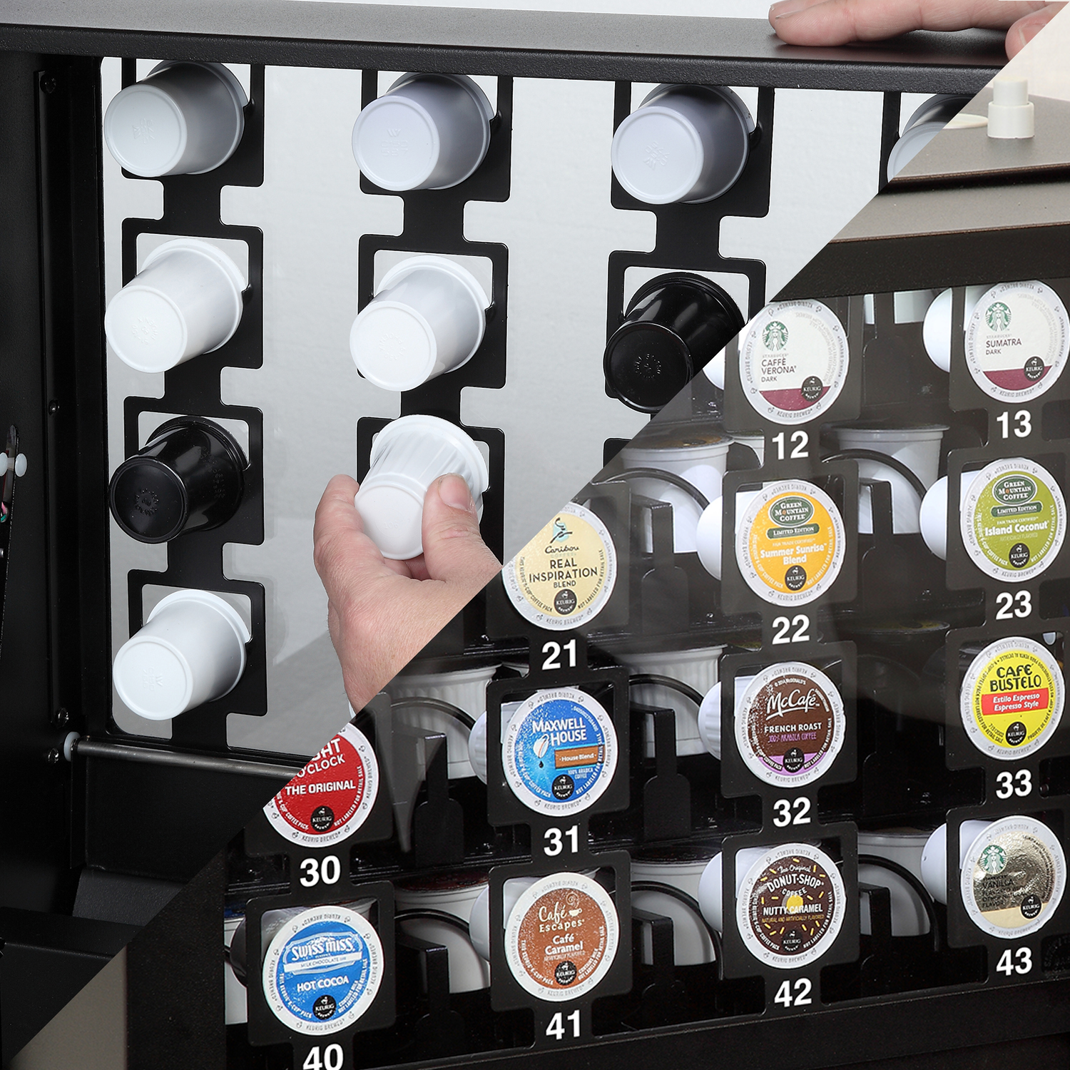 16 Selection Coffee Pod Merchandiser